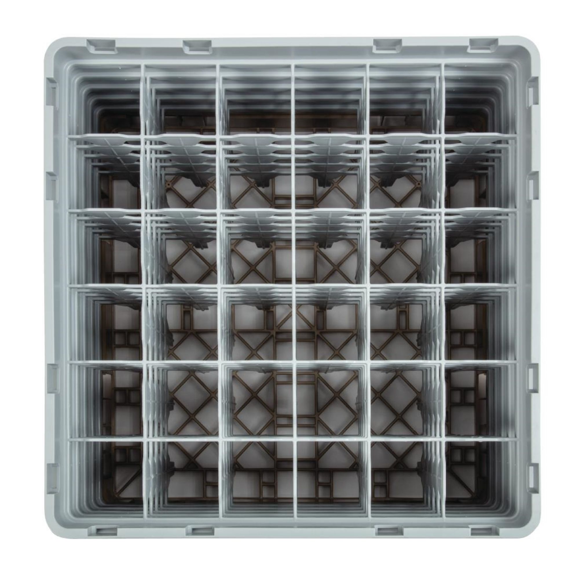 Picture of Cambro Camrack Beige 36 Compartments Max Glass Height 257mm