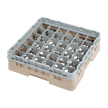 Picture of Cambro Camrack Beige 36 Compartments Max Glass Height 92mm