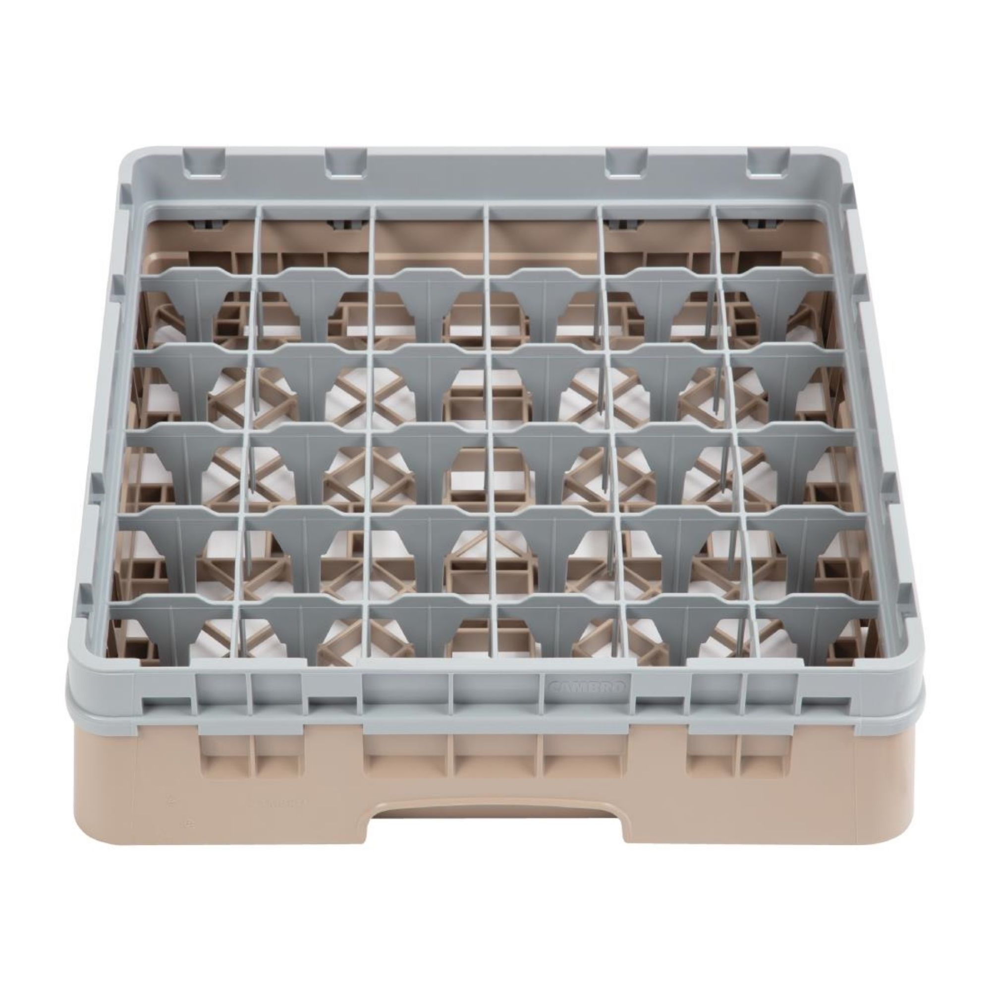 Picture of Cambro Camrack Beige 36 Compartments Max Glass Height 92mm