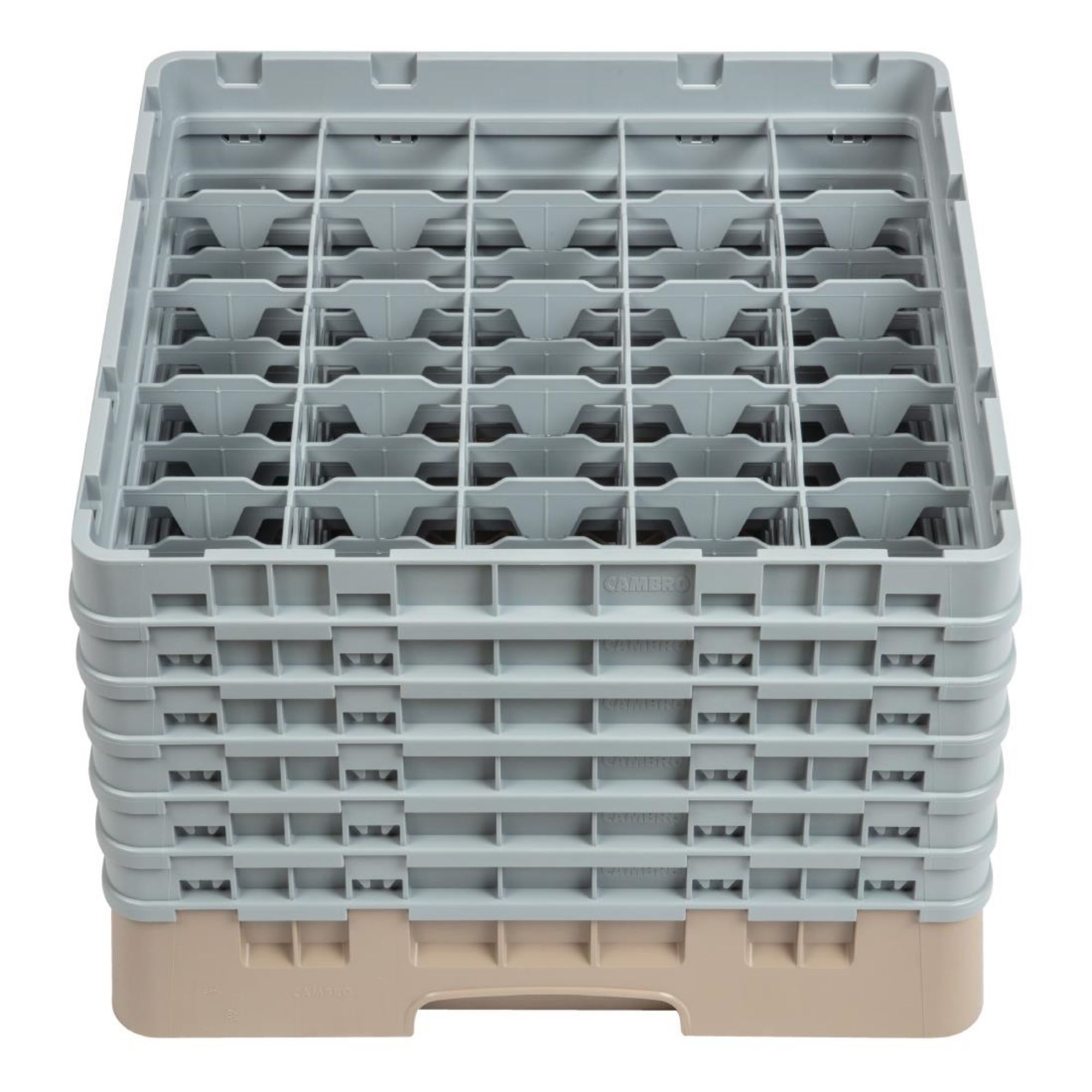 Picture of Cambro Camrack Beige 25 Compartments Max Glass Height 298mm