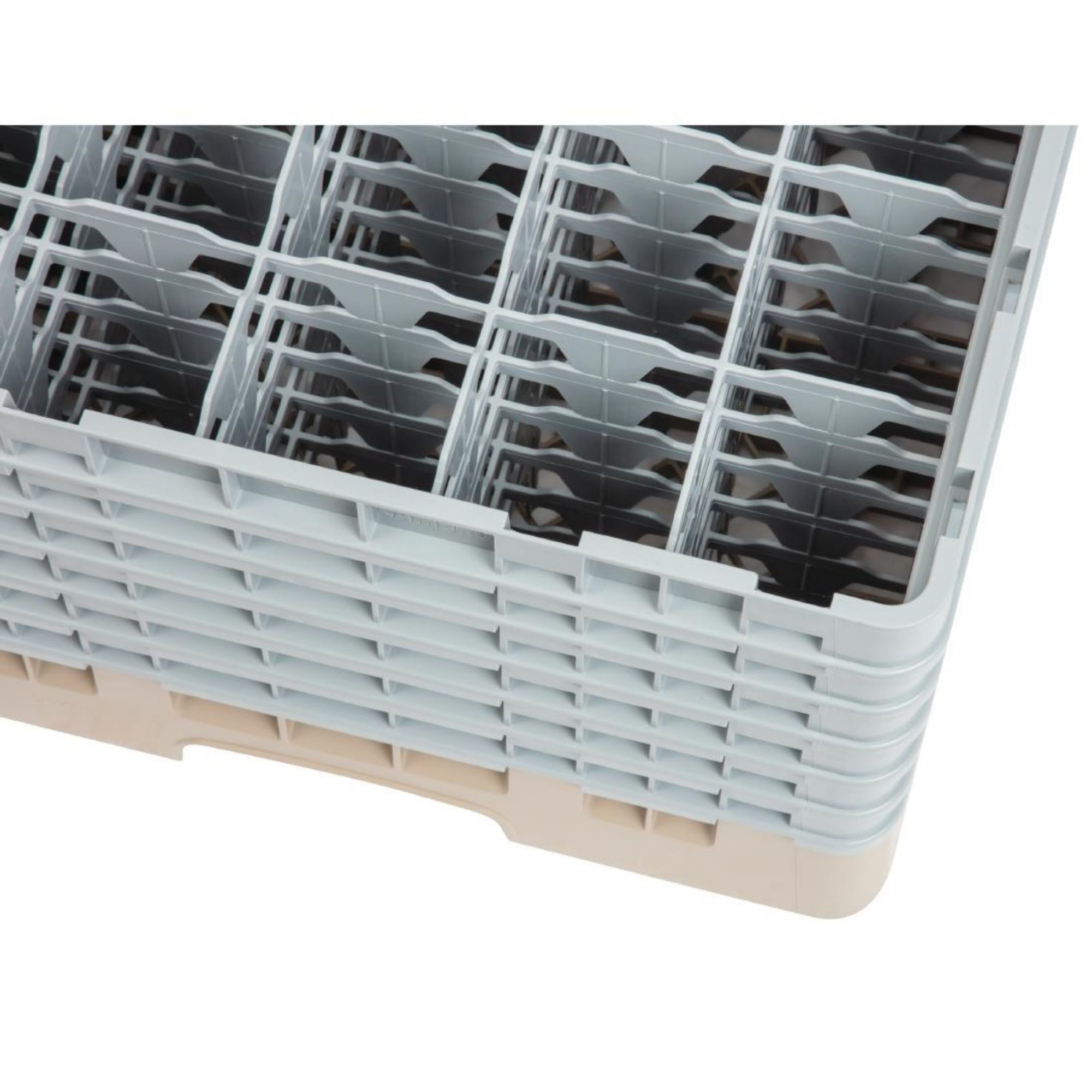 Picture of Cambro Camrack Beige 25 Compartments Max Glass Height 298mm