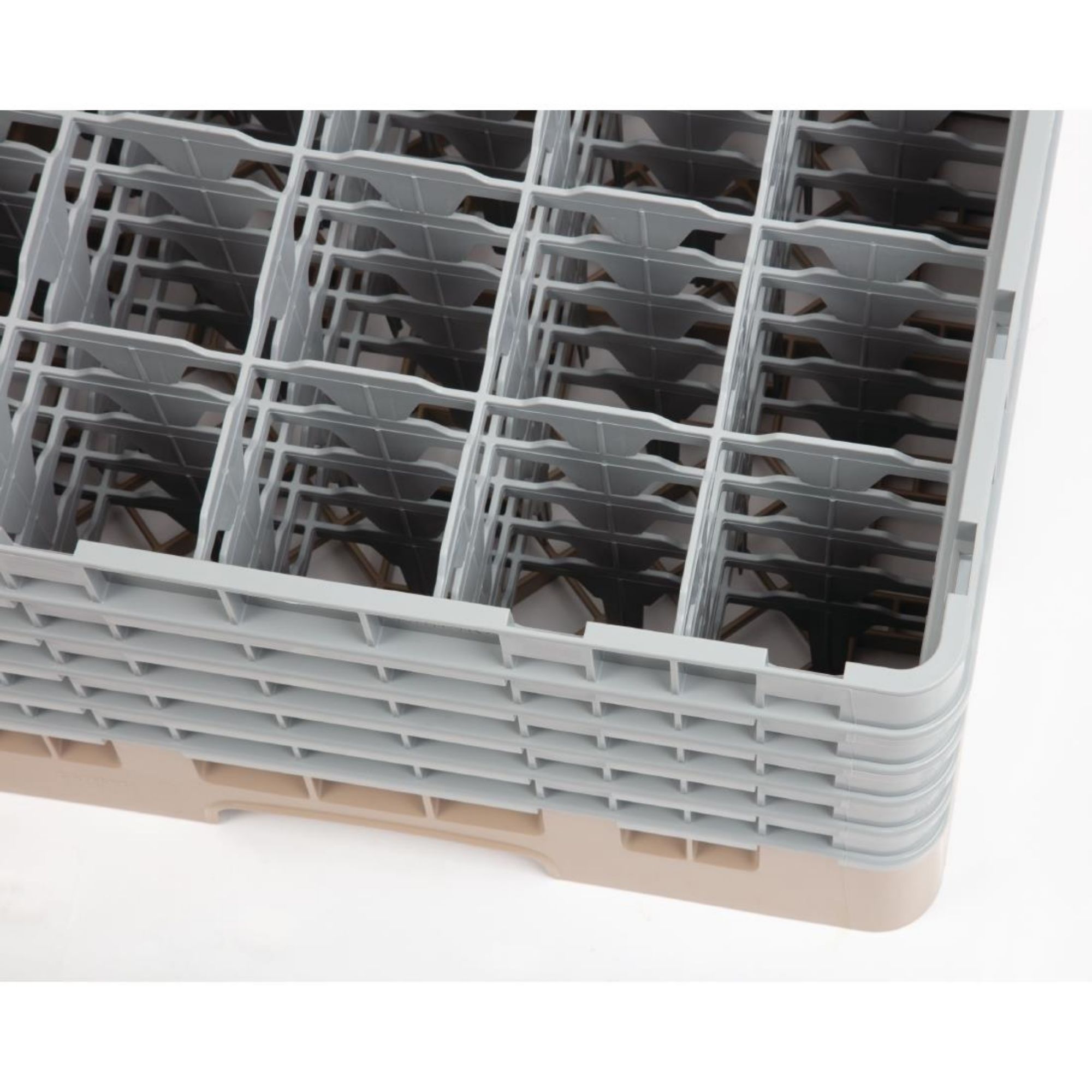 Picture of Cambro Camrack Beige 25 Compartments Max Glass Height 257mm