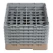 Picture of Cambro Camrack Beige 16 Compartments Max Glass Height 298mm