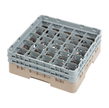 Picture of Cambro Camrack Beige 25 Compartments Max Glass Height 133mm