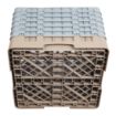 Picture of Cambro Camrack Beige 16 Compartments Max Glass Height 298mm