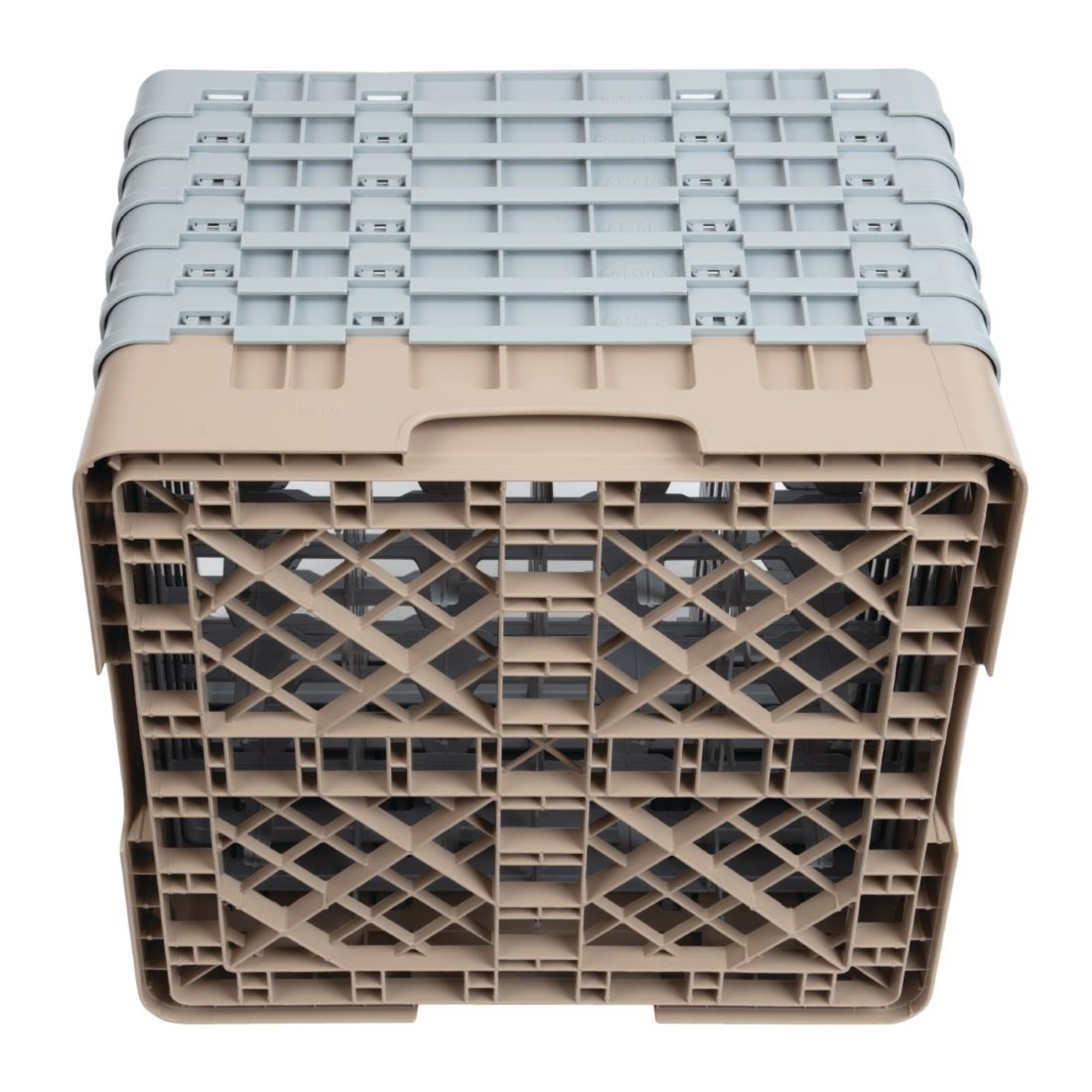 Picture of Cambro Camrack Beige 16 Compartments Max Glass Height 298mm