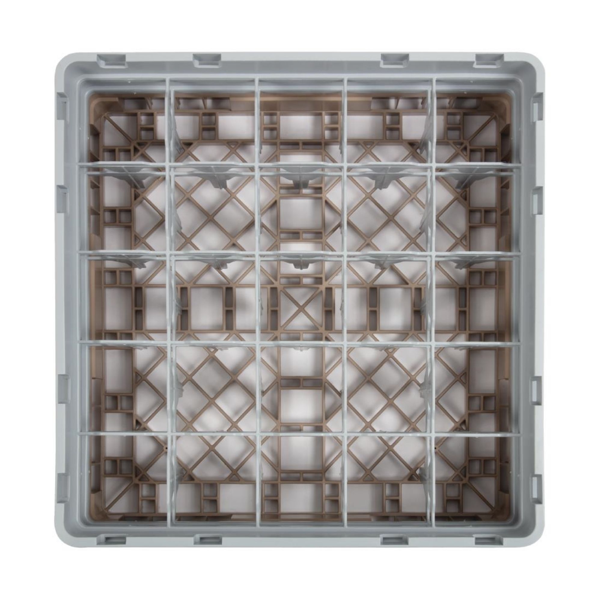 Picture of Cambro Camrack Beige 25 Compartments Max Glass Height 133mm