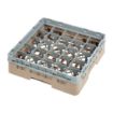 Picture of Cambro Camrack Beige 25 Compartments Max Glass Height 92mm (5 Pack)