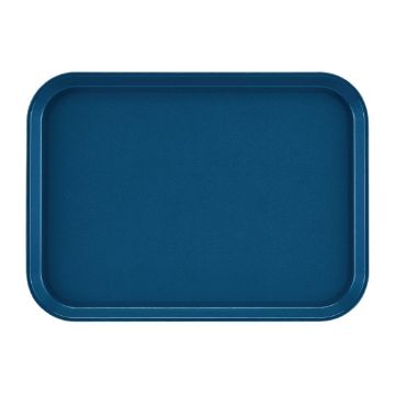 Picture of Cambro EpicTread Fibreglass Rectangular Non-Slip Tray Blue 350mm