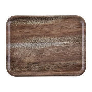 Picture of Cambro Madeira Laminate Canteen Tray Dark Oak 460mm