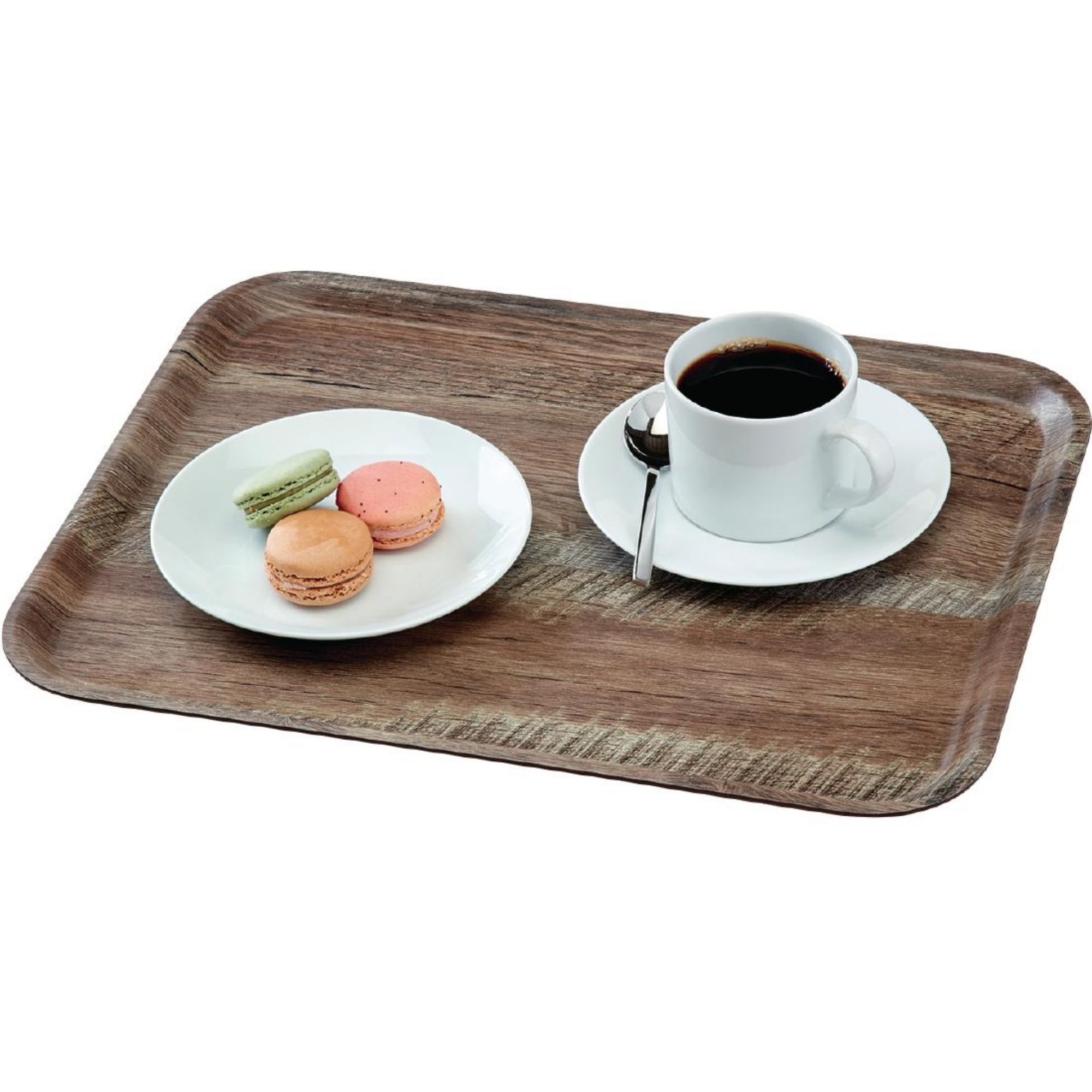Picture of Cambro Madeira Laminate Canteen Tray Dark Oak 460mm