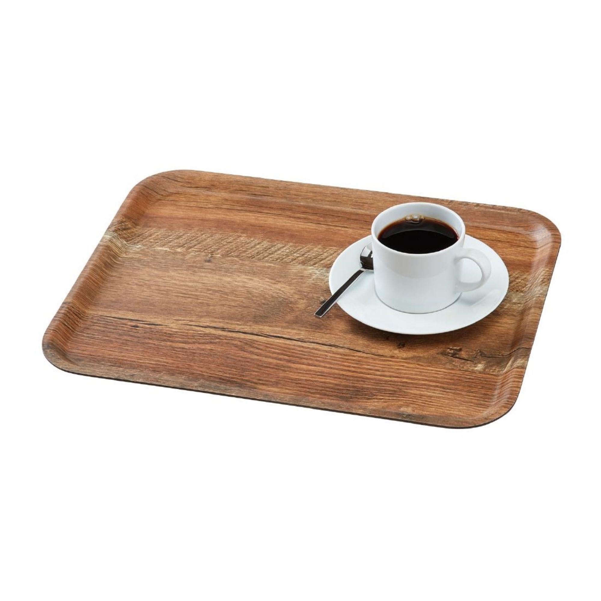 Picture of Cambro Madeira Laminate Canteen Tray Brown Oak 430mm