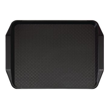 Picture of Cambro Polypropylene Handled Fast Food Tray Black 430mm