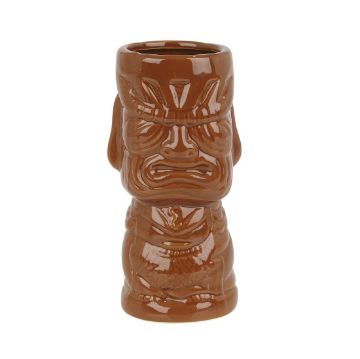 Picture of Beaumont Ceramic Molokai Tiki Mug Brown 360ml