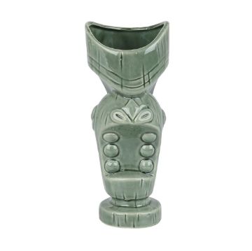 Picture of Beaumont Ceramic Large Mouth Tiki Mug Jungle Green 650ml