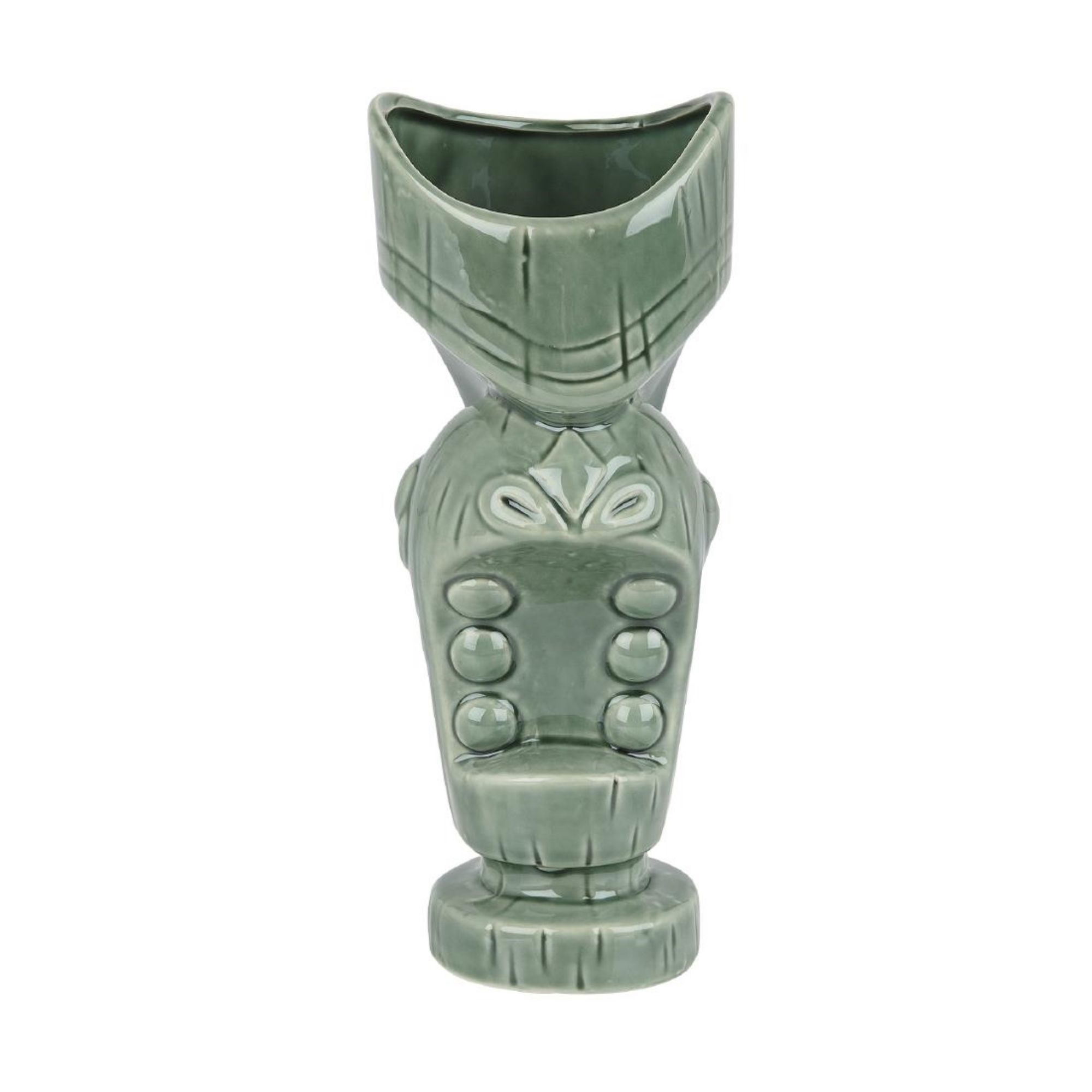 Picture of Beaumont Ceramic Large Mouth Tiki Mug Jungle Green 650ml