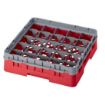 Picture of Cambro Camrack Red 25 Compartments Max Glass Height 92mm