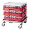 Picture of Cambro Camrack Red 25 Compartments Max Glass Height 92mm