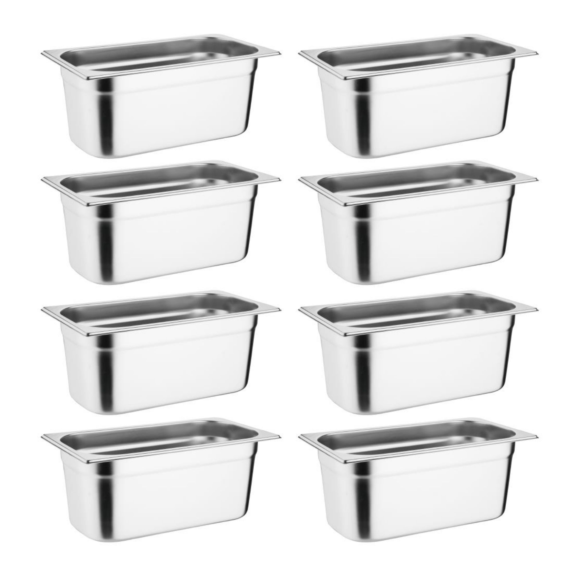 Picture of Vogue Stainless Steel Gastronorm Tray Set 8 x 1/3