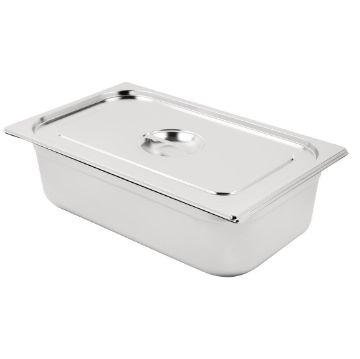 Picture of Vogue Stainless Steel 1/1 Gastronorm Tray with Lid