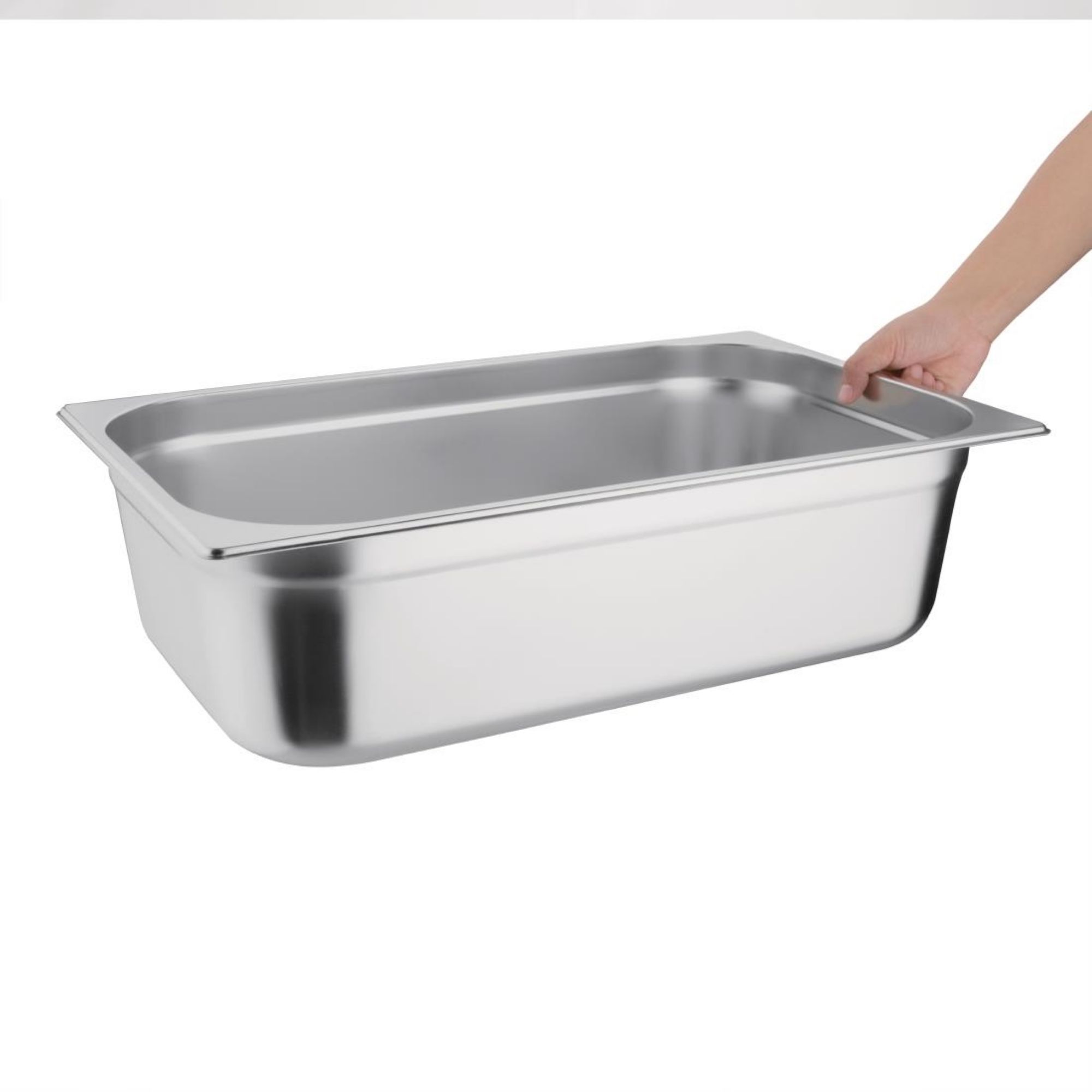 Picture of Vogue Stainless Steel 1/1 Gastronorm Tray with Lid