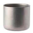 Picture of Utopia Artemis Double Wall Cups Rumbled Steel 82mm (6 Pack)