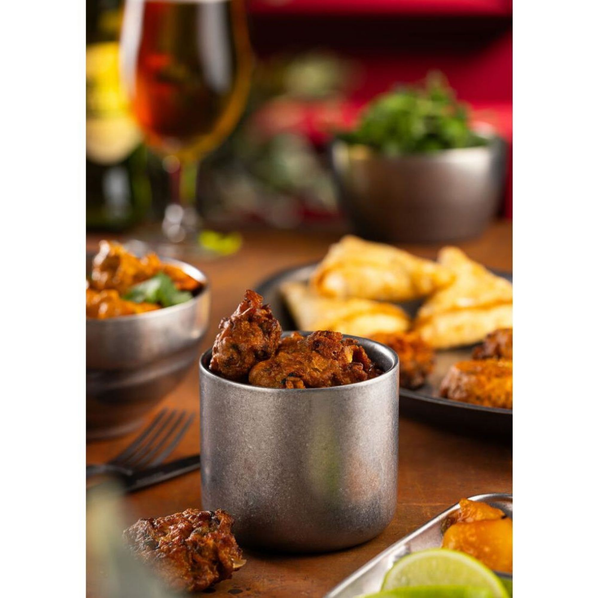 Picture of Utopia Artemis Double Wall Cups Rumbled Steel 82mm (6 Pack)