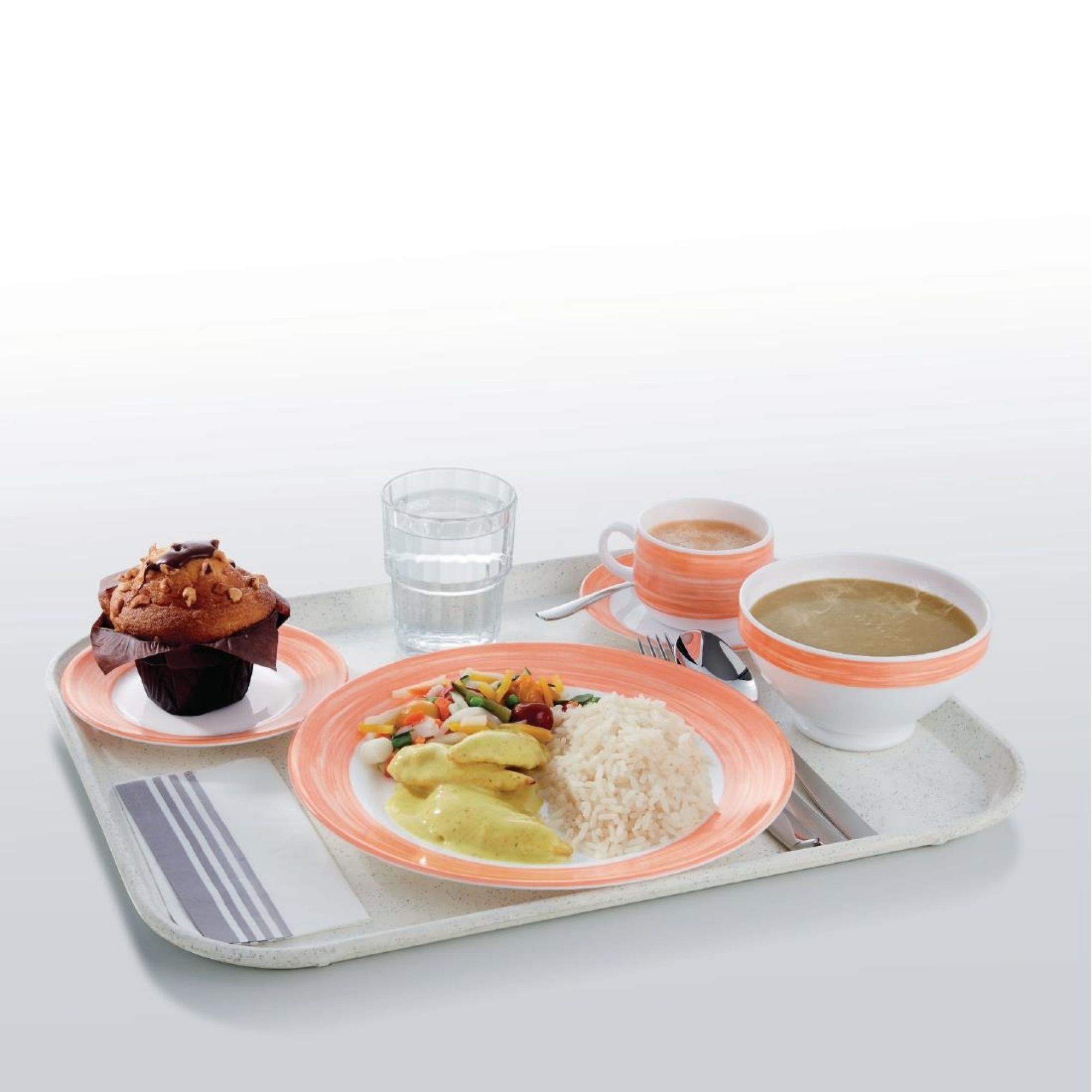 Picture of Arcoroc Brush Mugs Orange 250ml (36 Pack)