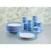 Picture of Arcoroc Brush Square Stacking Dishes Blue 110mm (24 Pack)