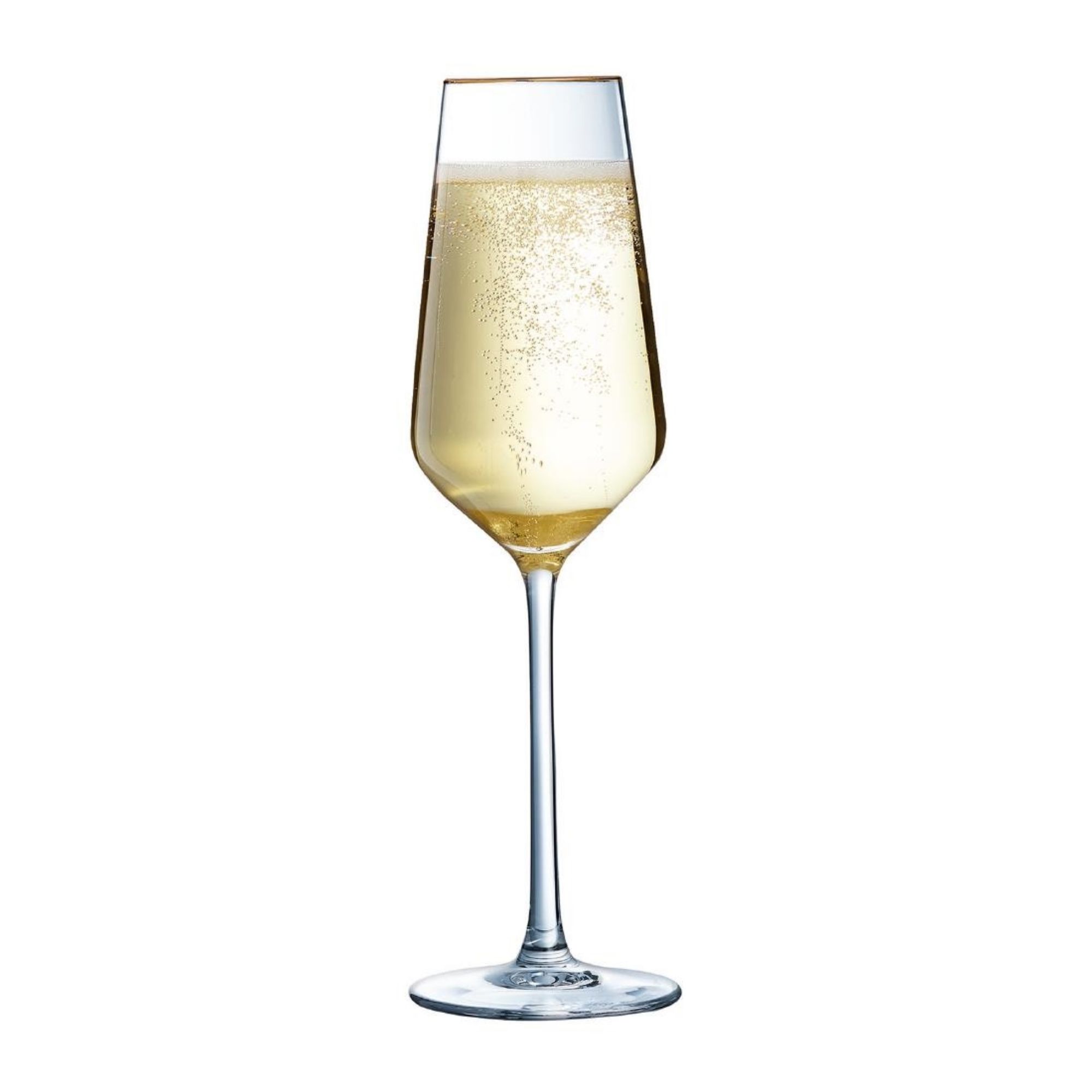 Picture of Cristal d'Arques Ultime Gold Band Flutes 170ml (8 Pack)