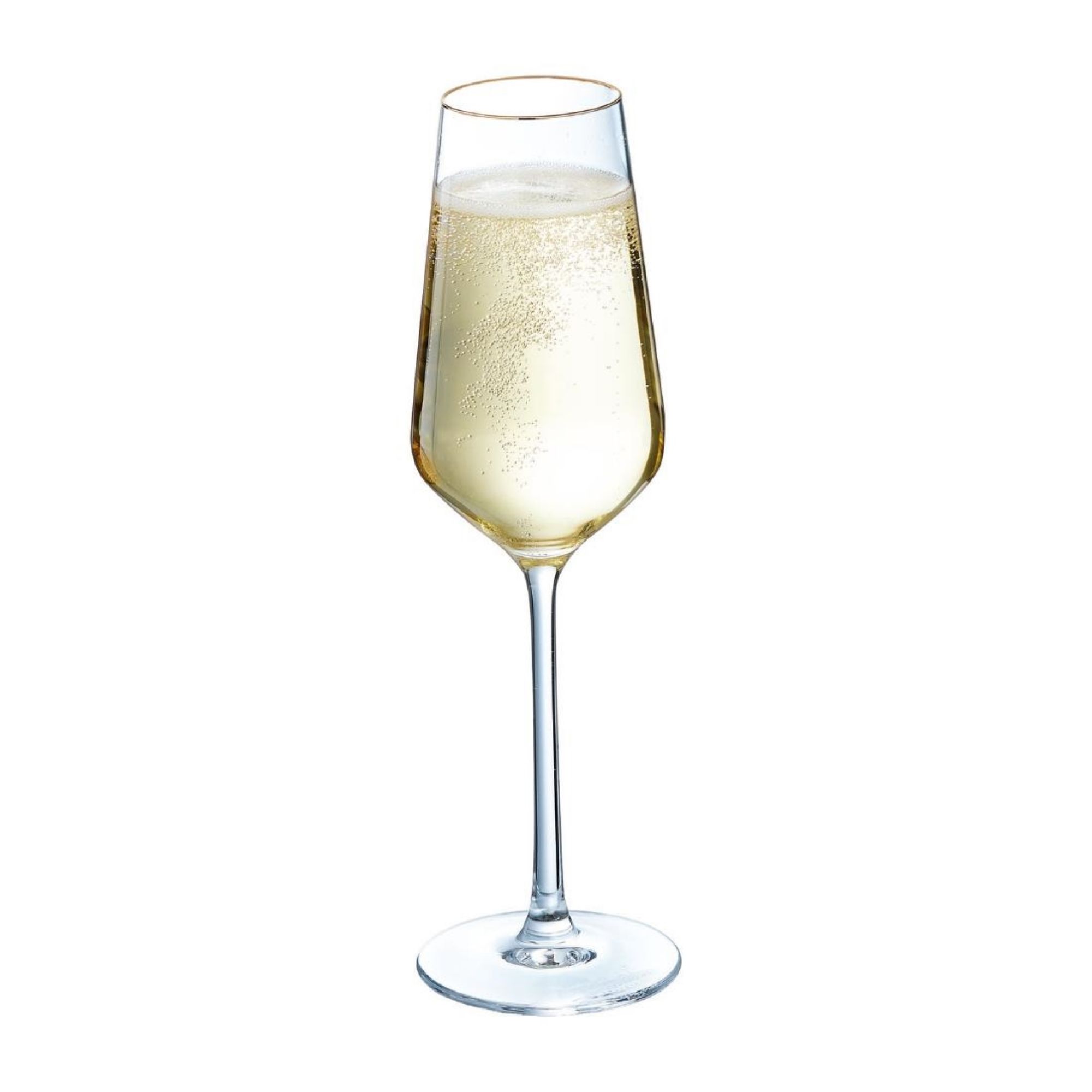 Picture of Cristal d'Arques Ultime Gold Band Flutes 170ml (8 Pack)
