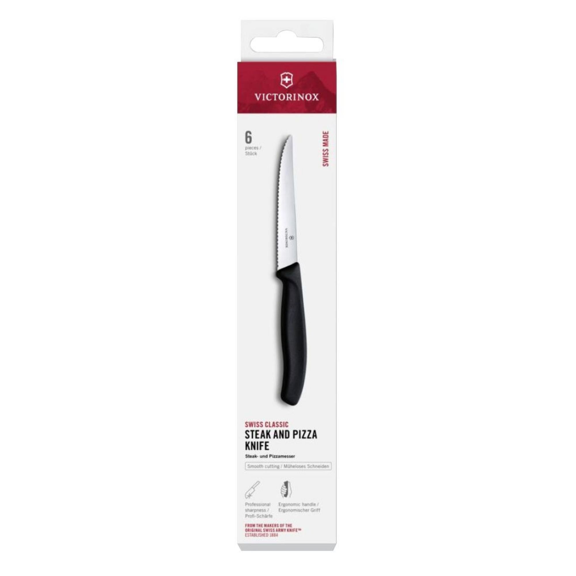 Picture of Victorinox Swiss Classic Steak & Pizza Knife Set 11cm (6 Pack)