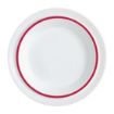 Picture of Autonomy Soup Dishes Red Border 230mm (12 Pack)