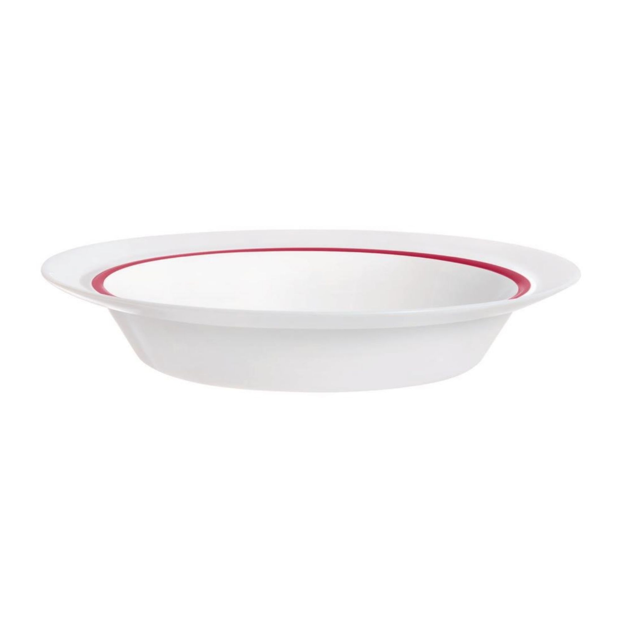 Picture of Autonomy Soup Dishes Red Border 230mm (12 Pack)