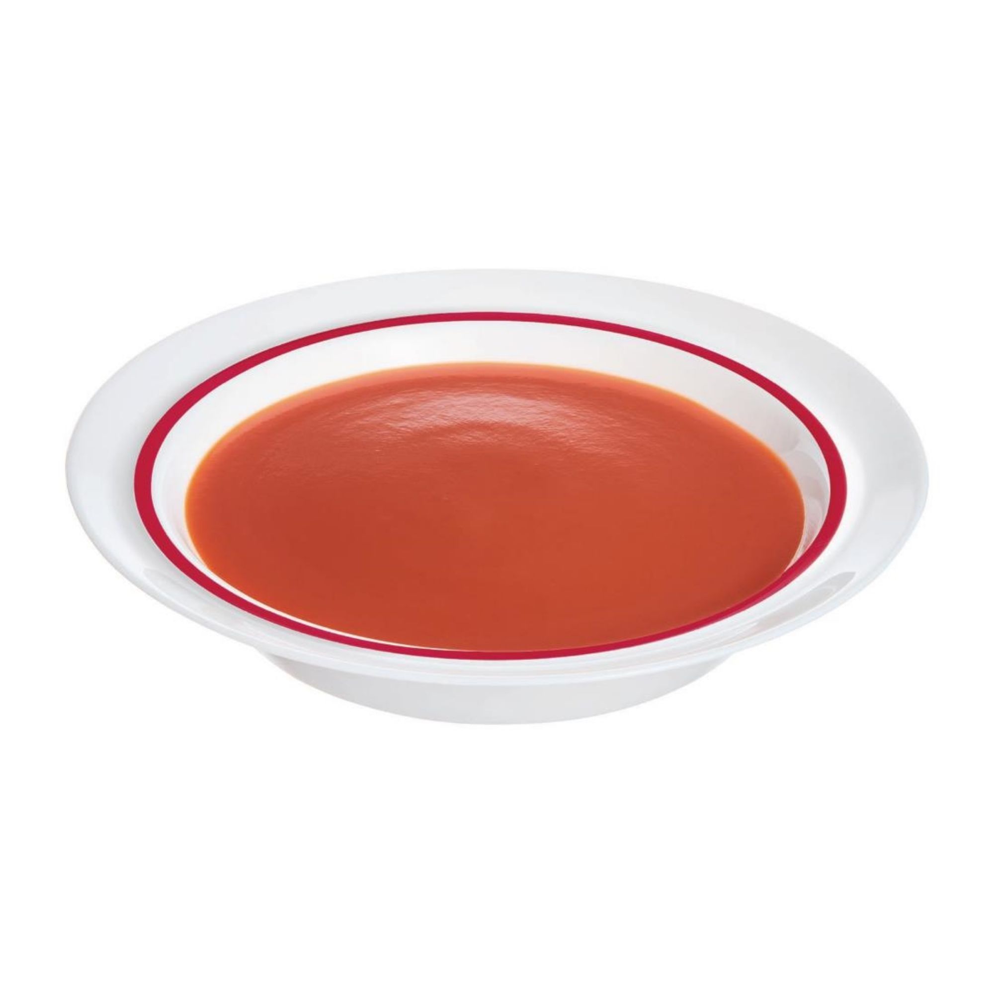 Picture of Autonomy Soup Dishes Red Border 230mm (12 Pack)