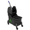 Picture of Jantex Two-Compartment Mop Bucket and Wringer Green 30Ltr