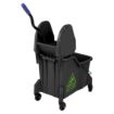 Picture of Jantex Two-Compartment Mop Bucket and Wringer Green 30Ltr