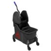 Picture of Jantex Two-Compartment Mop Bucket and Wringer Red 30Ltr