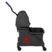 Picture of Jantex Two-Compartment Mop Bucket and Wringer Red 30Ltr