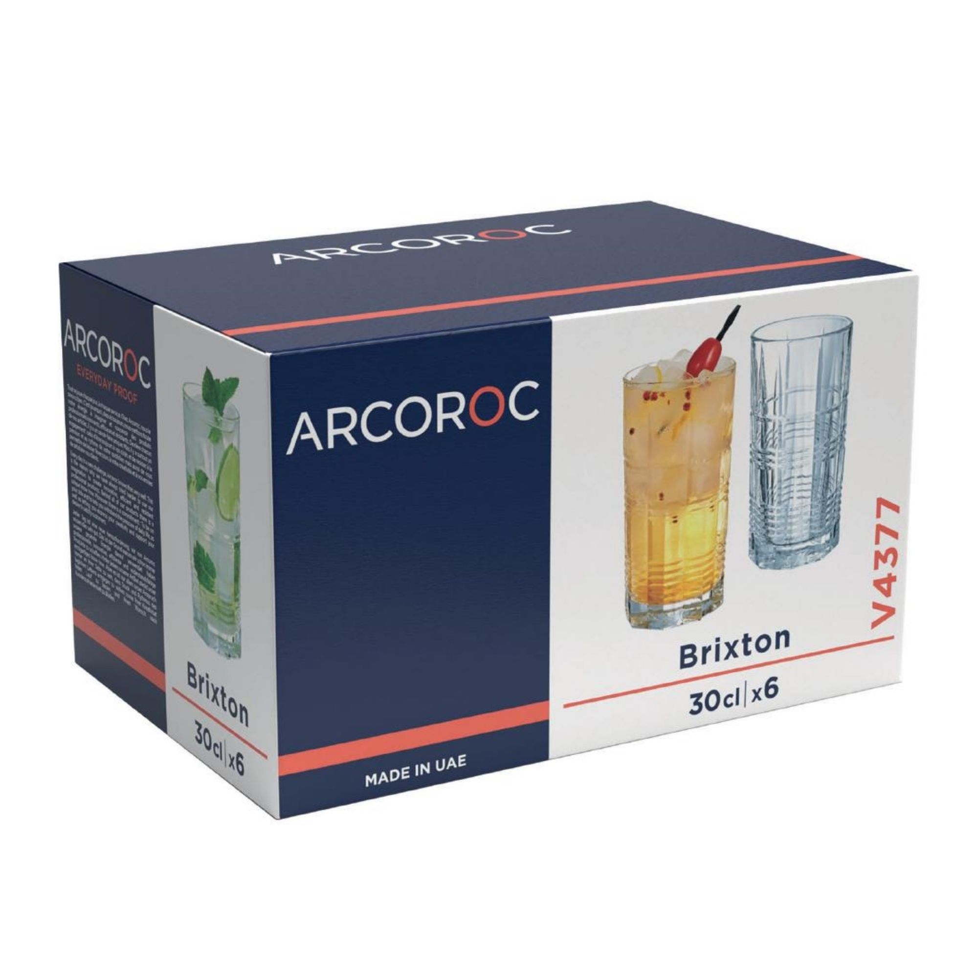 Picture of Arcoroc Brixton Hi Ball Tumblers 300ml (24 Pack)