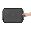 Picture of Olympia Kristallon Handled Fast Food Tray Black 435x305mm