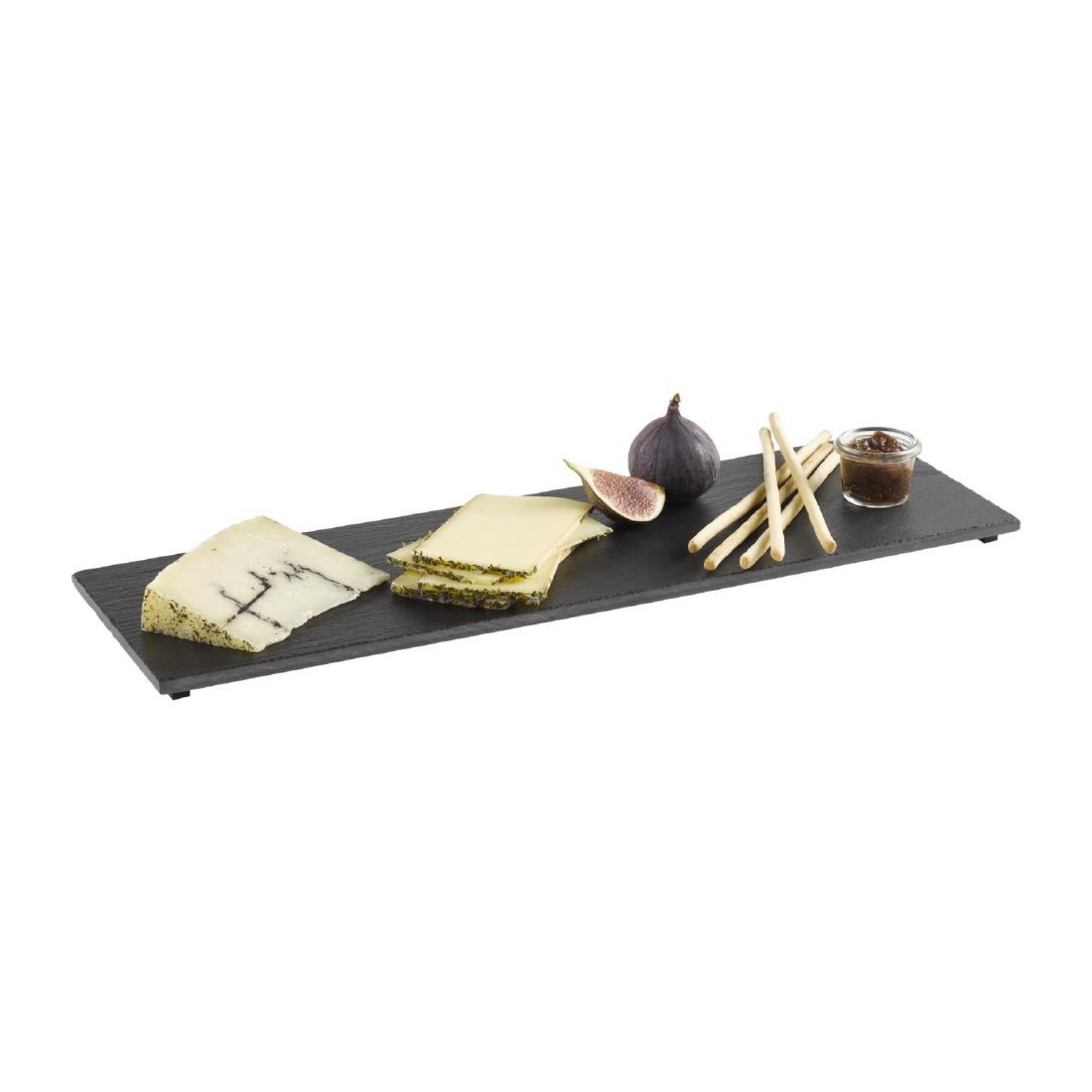 Picture of APS Natural Slate Tray GN 2/4 Black 530x162mm