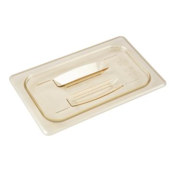 Picture of Cambro High Heat Polycarbonate 1/4 Gastronorm Lid with Handle