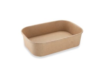Picture of 500ml Kraft Rectangular Bowls (300)