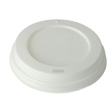 Picture of 12oz White Coffee Cup Lids (1000)