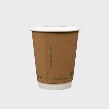 Picture of 12oz Brown Compostable Coffee Cup (500)