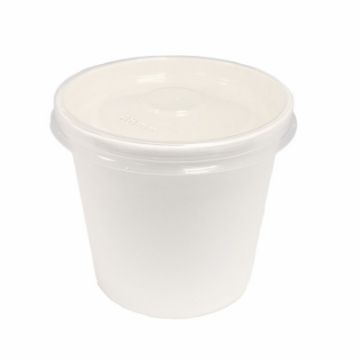 Picture of 4oz White Paper Portion Pot & Pp Lid (250)
