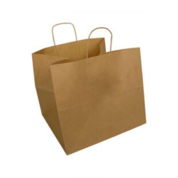 Picture of Brown Wide Base Twist Carrier Bag 32 X 22 X 27cm (250)