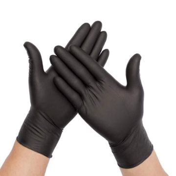 Picture of Nitrile Gloves Black Extra Large (1000)