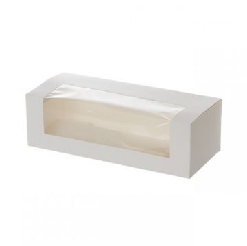 Picture of White Window Log Box 8 X 4 X 4inch (350)